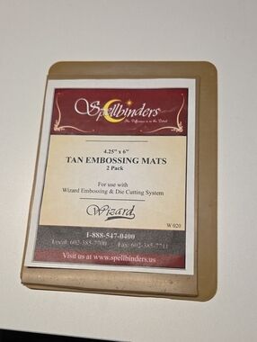 Tan Embossing Mats for steel dies